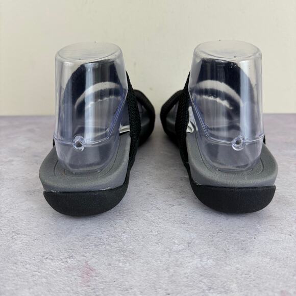 Dearfoams Sandals Women's 7.5  Blaire Low Foam Double Band Slide Comfort Beach - Picture 3 of 11